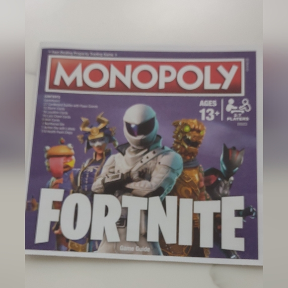 Monopoly Fortnite Edition Board Game - E6603 - Hasbro - Used - Complete - Picture 2 of 5